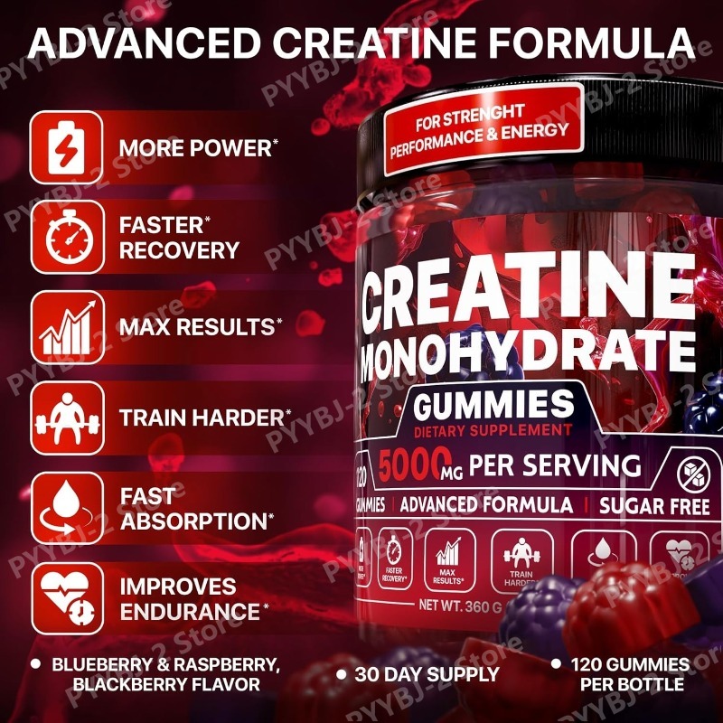 حلوى الكرياتين مونوهيدرات بنكه - مراجعة Pre Workout Supplement وسعره