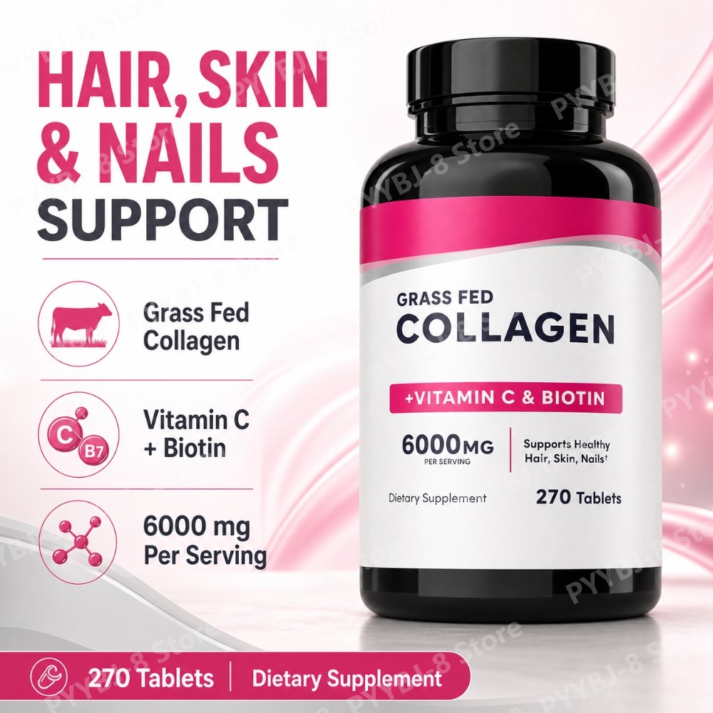 أقراص الكولاجين 6000 ملغ مع في - مراجعة Biotin Hair Growth وسعره