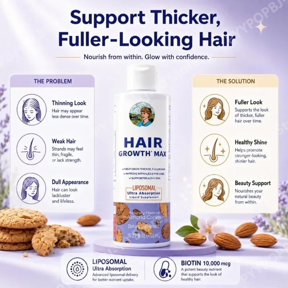 سائل نمو الشعر بالليبوسومات، م - مراجعة Biotin Hair Growth وسعره
